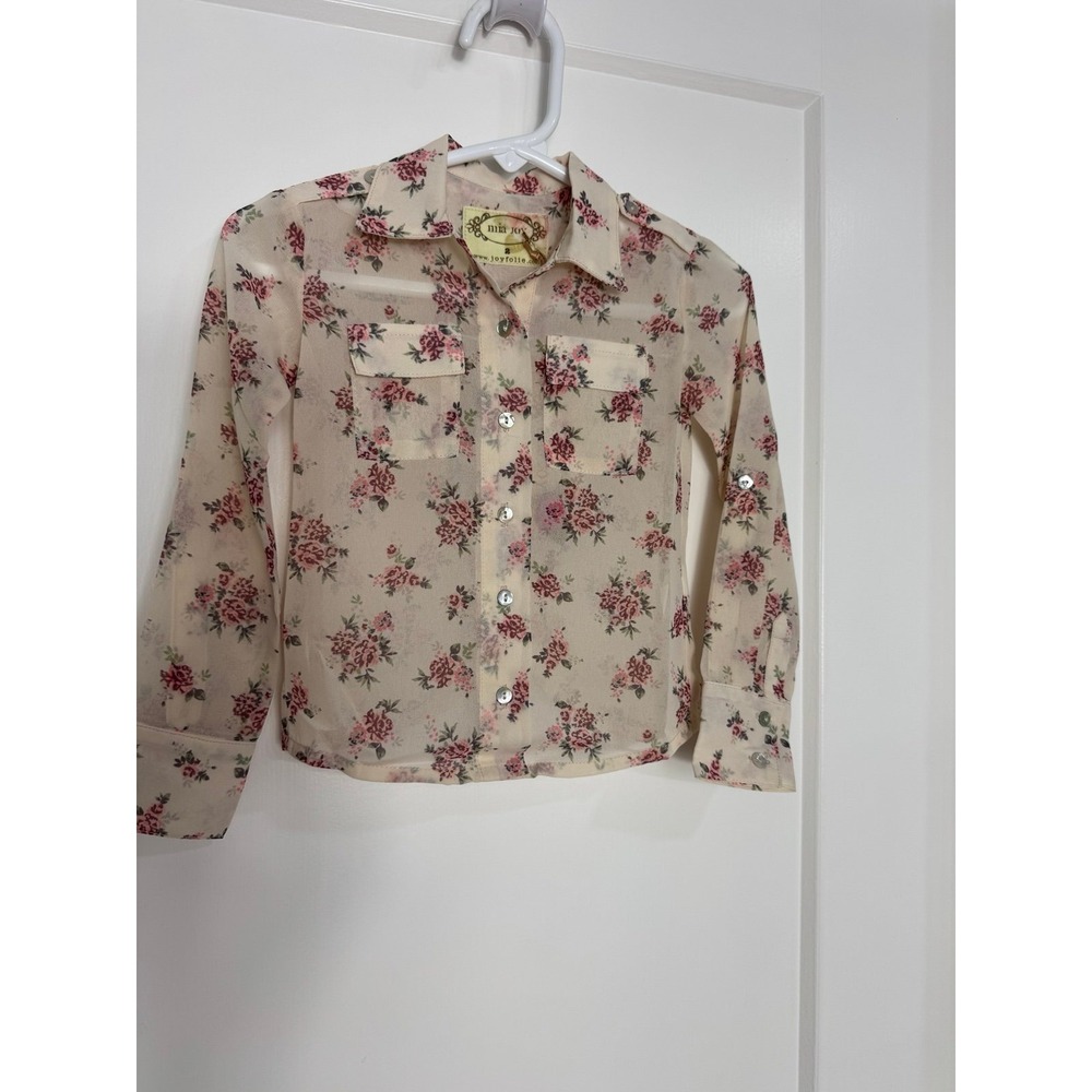 Joyfolie Jasmine top floral in size 2